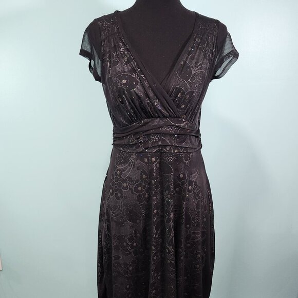 Vintage 90's Studio 1940 Black Dress Flapper Glitter Bling Vintage size 6
Lot K - Picture 2 of 6